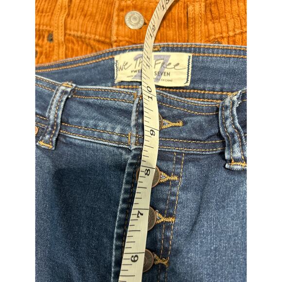 Free People We The Free Women's Size 27 Exposed Button Fly Flare Jeans - Picture 7 of 12